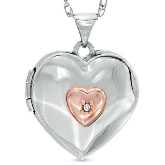 Zales Jewelry - Zales Diamond Heart Pendant